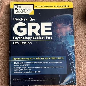 GRE psychology prep book